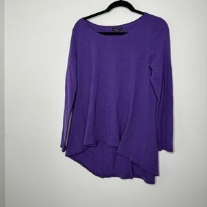 Eileen Fisher Vibrant Purple Long Sleeve Tee